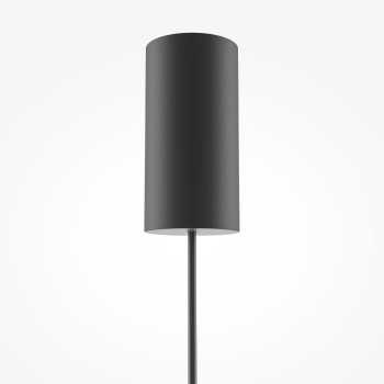 Pendul LED Bangkok negru Maytoni, D25, 12W, H350, cognac