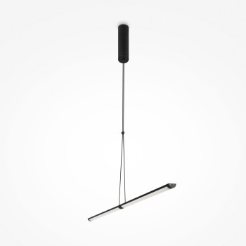 Pendul LED Supersymmetry negru Maytoni, D4, 18W