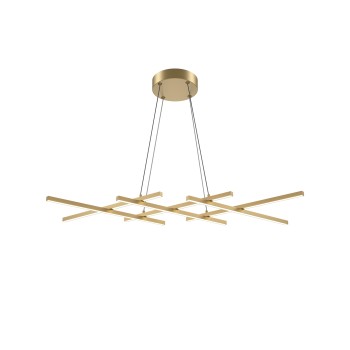 Lustră LED Halo alamă Maytoni, H307, 40W