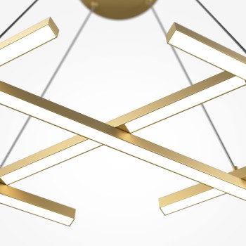 Lustră LED Halo alamă Maytoni, H307, 40W
