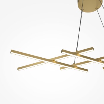 Lustră LED Halo alamă Maytoni, H307, 40W