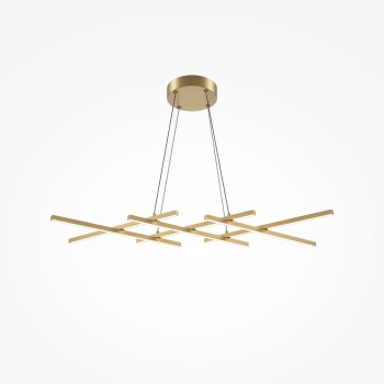 Lustră LED Halo alamă Maytoni, H307, 40W