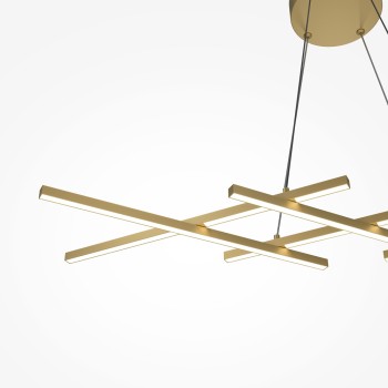 Lustră LED Halo alamă Maytoni, H307, 40W