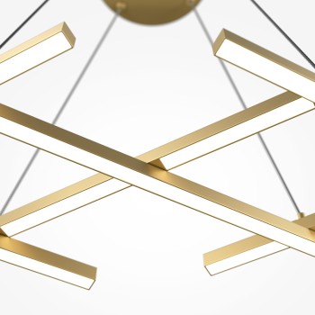 Lustră LED Halo alamă Maytoni, H307, 40W