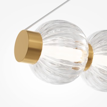 Lustră LED Amulet auriu Maytoni, H312, 22W