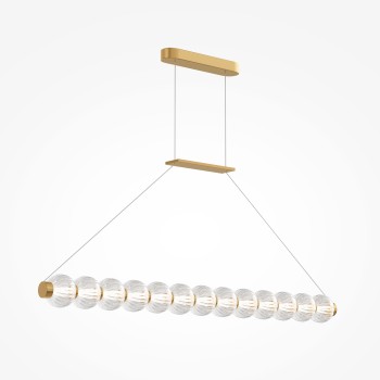 Lustră LED Amulet auriu Maytoni, H312, 22W