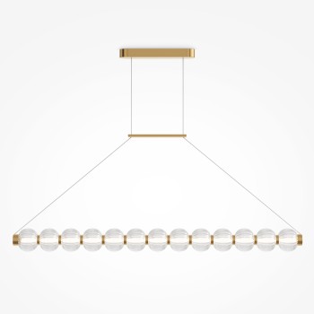 Lustră LED Amulet auriu Maytoni, H312, 22W