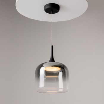Pendul LED Spirito negru Maytoni, D26, 12W