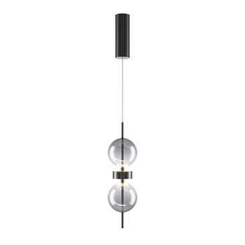 Pendul LED Double Moon negru Maytoni, D12, 8W