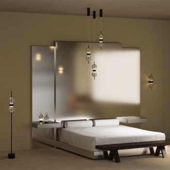 Pendul LED Double Moon negru Maytoni, D12, 8W