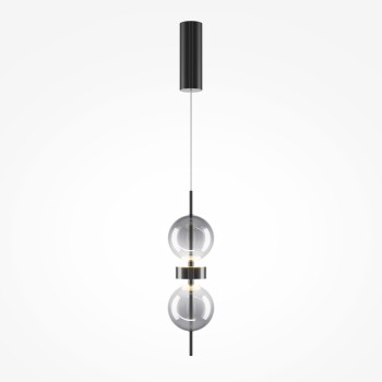 Pendul LED Double Moon negru Maytoni, D12, 8W