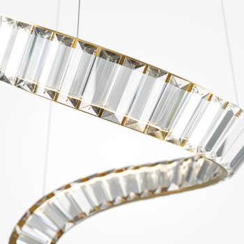 Pendul LED Krone alamă Maytoni, D45, 48W