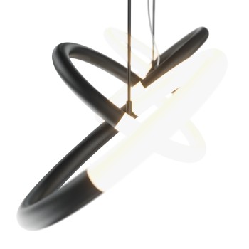 Lustră LED Node negru Maytoni, H120, 40W