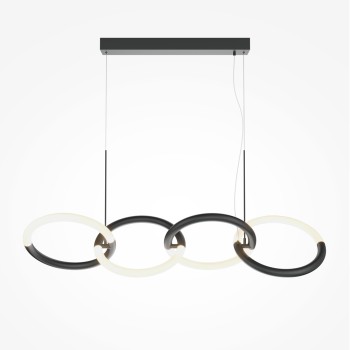 Lustră LED Node negru Maytoni, H120, 40W