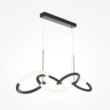 Lustră LED Node negru Maytoni, H120, 40W