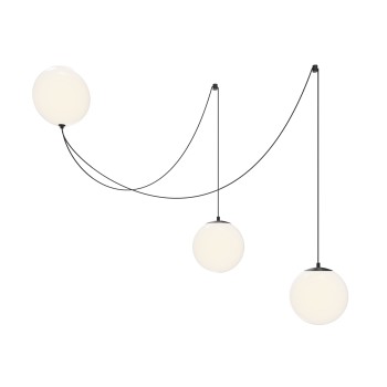 Pendul LED Twins negru Maytoni, D20, 26W