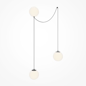 Pendul LED Twins negru Maytoni, D20, 26W