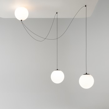 Pendul LED Twins negru Maytoni, D20, 26W