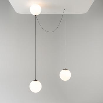 Pendul LED Twins negru Maytoni, D20, 26W