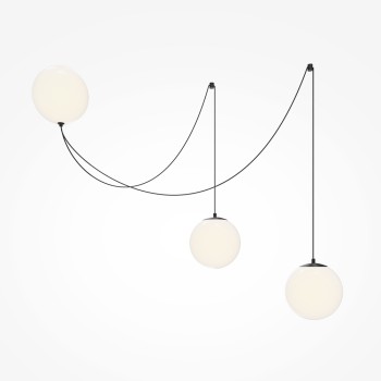 Pendul LED Twins negru Maytoni, D20, 26W