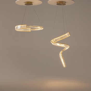 Lustră LED Krone alamă Maytoni, D62, 36W