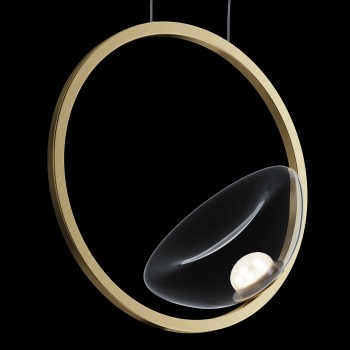 Pendul LED Lunare alamă Maytoni, D32, 5W