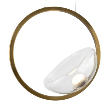 Pendul LED Lunare alamă Maytoni, D32, 5W