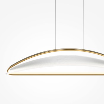 Lustră LED Breeze alamă Maytoni, H325, 34W