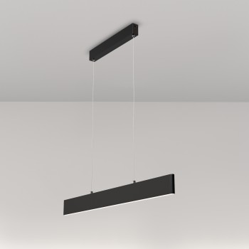 Pendul LED Step negru Maytoni, H100, 23W, 4000K