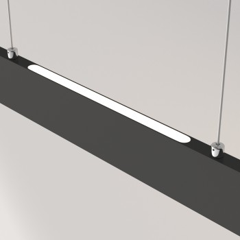 Lustră LED Step negru Maytoni, H100, 23W, 4000K
