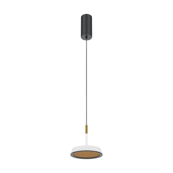 Pendul LED El negru Maytoni, D15, 12W, white and gold