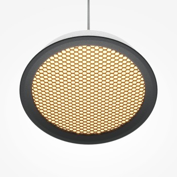 Pendul LED El negru Maytoni, D15, 12W, white and gold