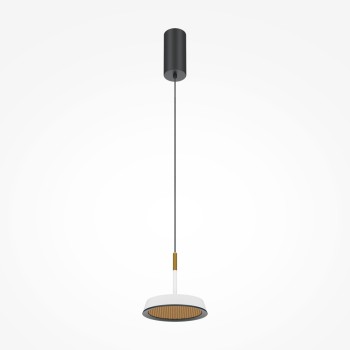 Pendul LED El negru Maytoni, D15, 12W, white and gold
