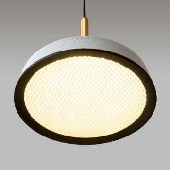 Pendul LED El negru Maytoni, D15, 12W, white and gold
