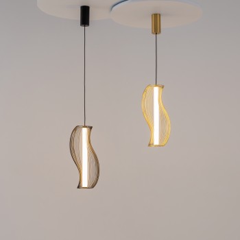 Pendul LED Shadows of the past alamă Maytoni, H352, 20W