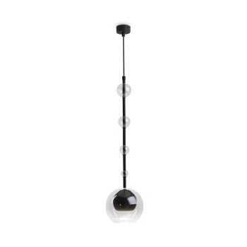 Pendul Ros negru Maytoni, D16, 1xGU10, transparent