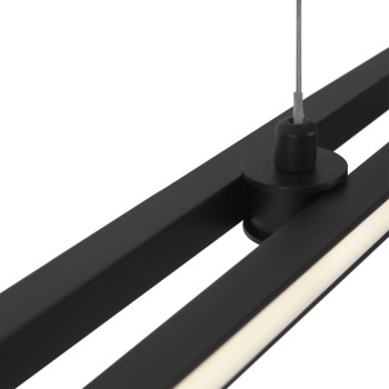 Lustră LED Halo negru Maytoni, H306, 48W