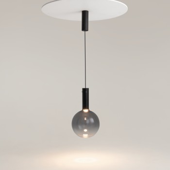 Pendul LED Nebula negru Maytoni, D25, 6W