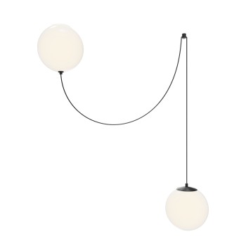 Pendul LED Twins negru Maytoni, D20, 20W