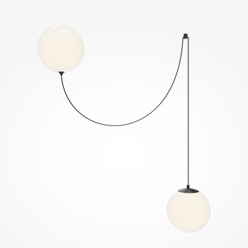 Pendul LED Twins negru Maytoni, D20, 20W