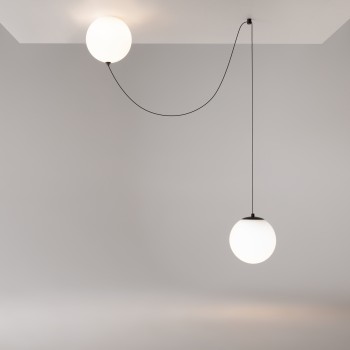 Pendul LED Twins negru Maytoni, D20, 20W