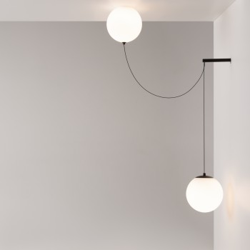 Pendul LED Twins negru Maytoni, D20, 20W