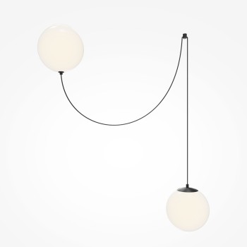 Pendul LED Twins negru Maytoni, D20, 20W