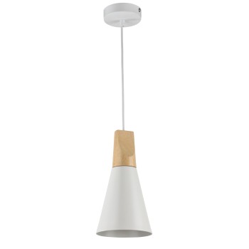 Pendul Bicones alb Maytoni, D14, 1xE27