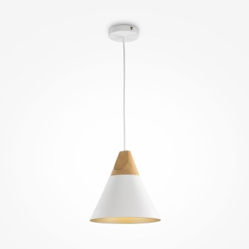Pendul Bicones alb Maytoni, D22, 1xE27