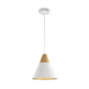 Pendul Bicones alb Maytoni, D22, 1xE27