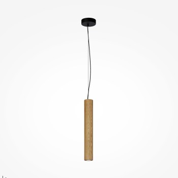 Pendul LED Basic Texture negru Maytoni, D6, 5W, beige