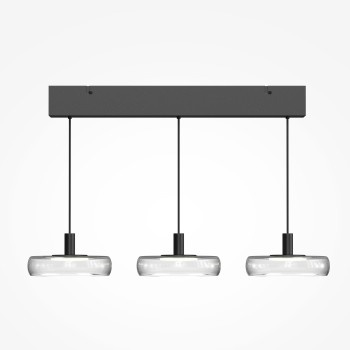 Lustră LED Float negru Maytoni, H200, 25W, IP20