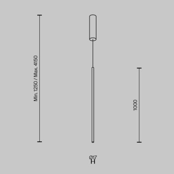 Pendul LED Halo alamă Maytoni, D2, 15W