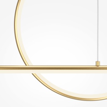 Lustră LED Halo alamă Maytoni, H304, 40W